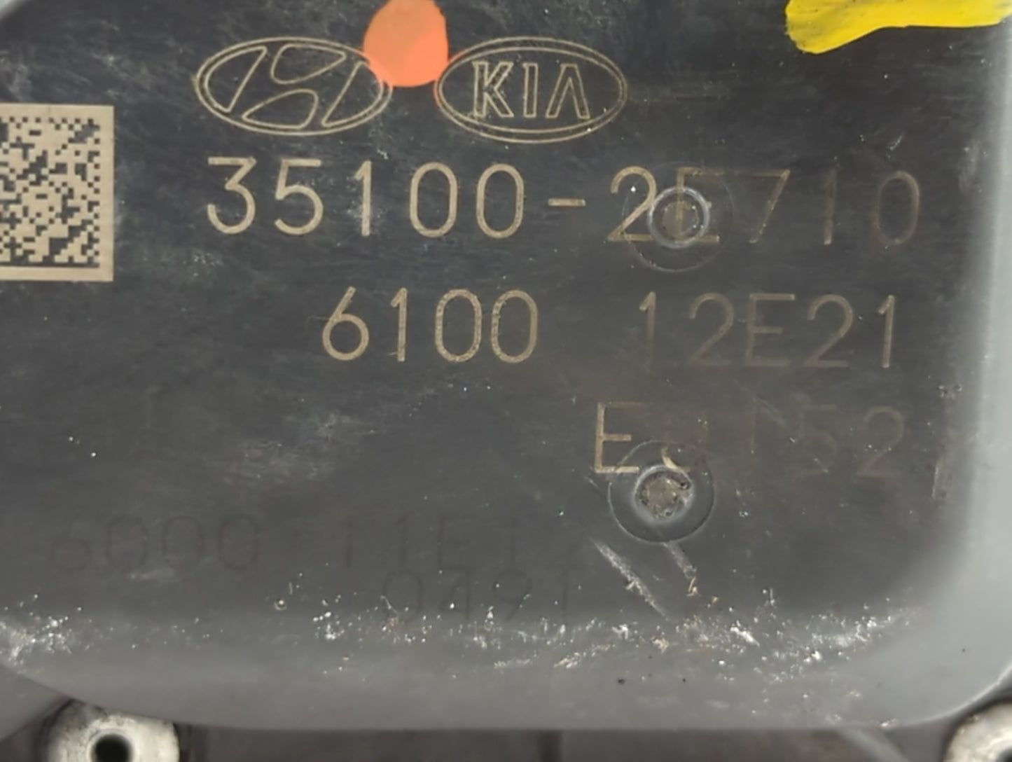 2020-2022 Kia Forte Throttle Body P/N:35100-2E710 Fits Fits 2020 2021 2022 OEM Used Auto Parts - Oemusedautoparts1.com