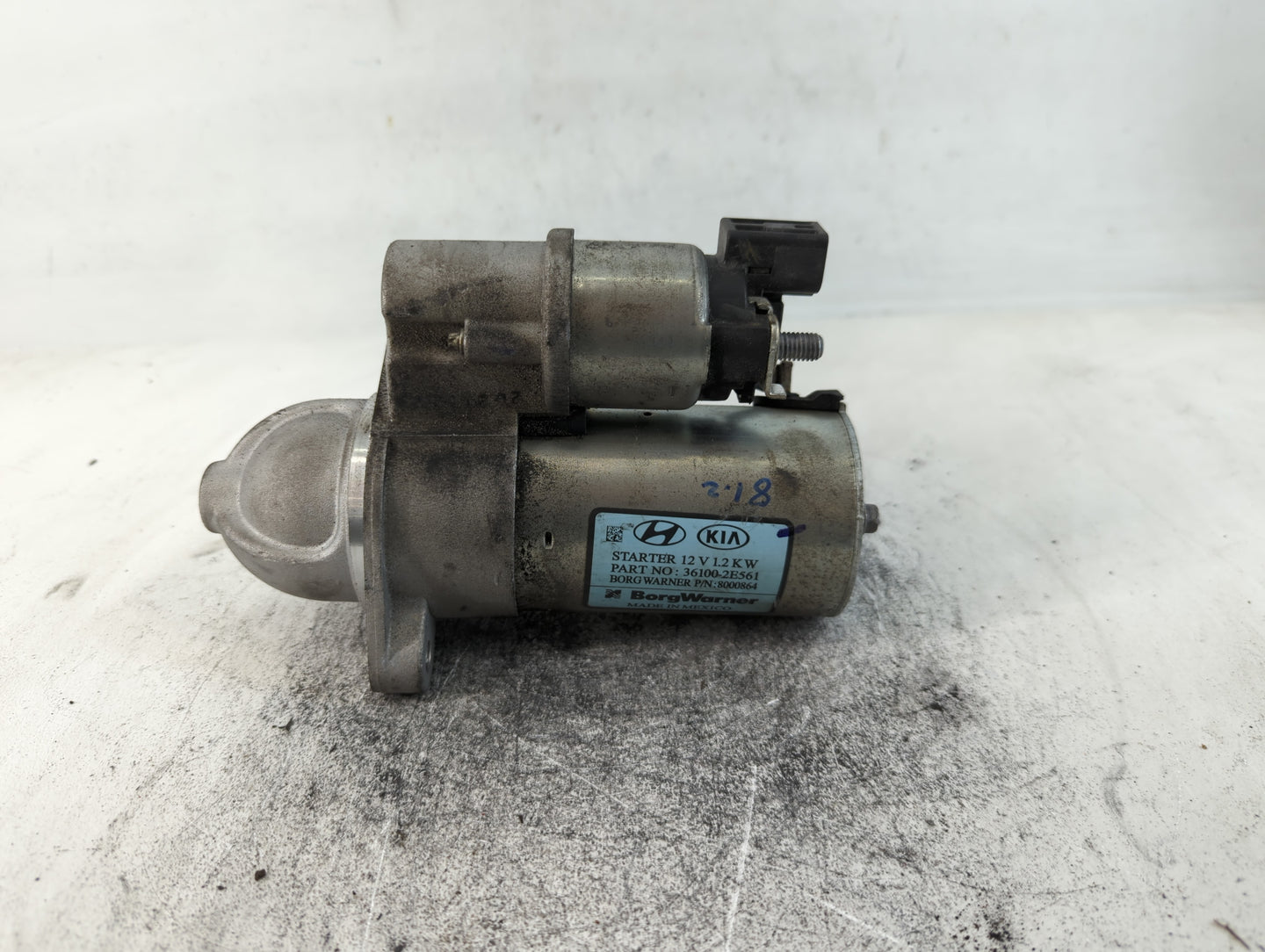 2017-2022 Kia Forte Car Starter Motor Solenoid OEM P/N:8000864 36100-2E564 Fits Fits 2017 2018 2019 2020 2021 2022 OEM Used 