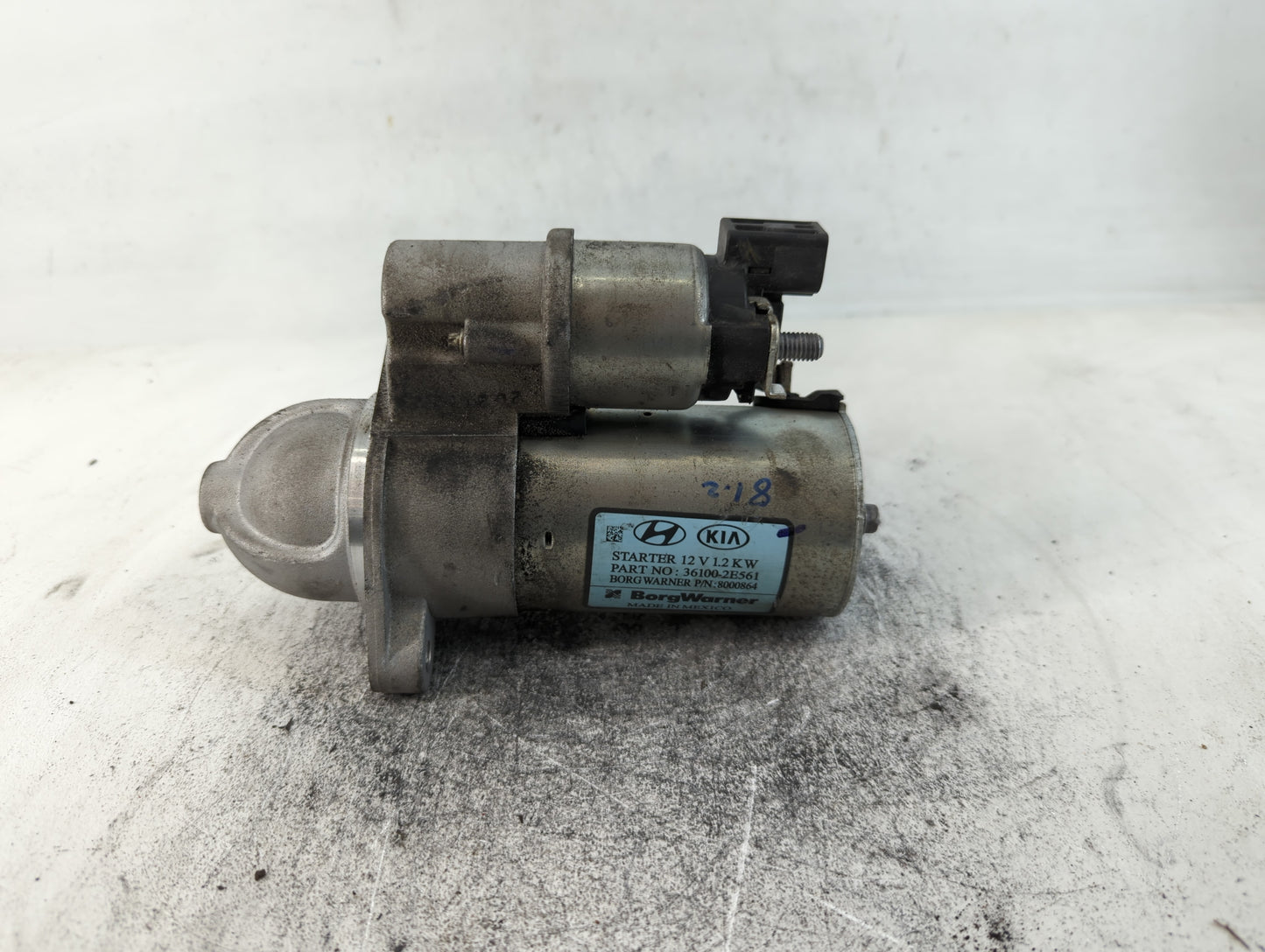 2017-2022 Kia Forte Car Starter Motor Solenoid OEM P/N:8000864 36100-2E564 Fits Fits 2017 2018 2019 2020 2021 2022 OEM Used 