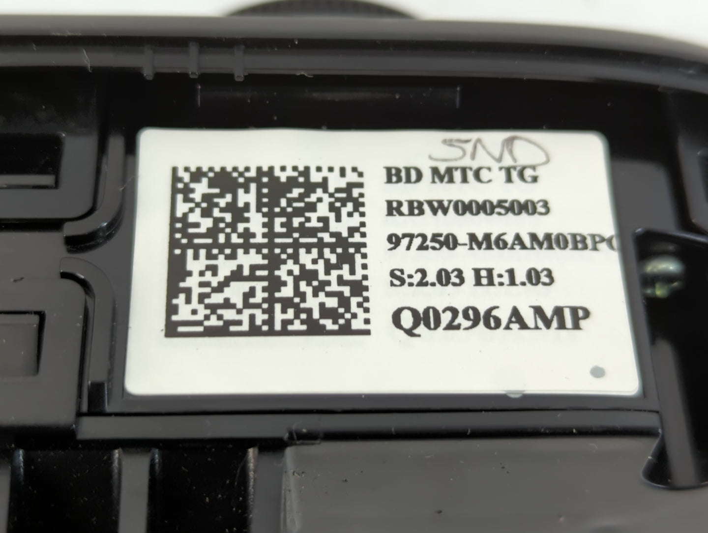 2022 Kia Forte Climate Control Module Temperature AC/Heater Replacement P/N:Q02696AMP 97250-M6AM0BP Fits OEM Used Auto Parts