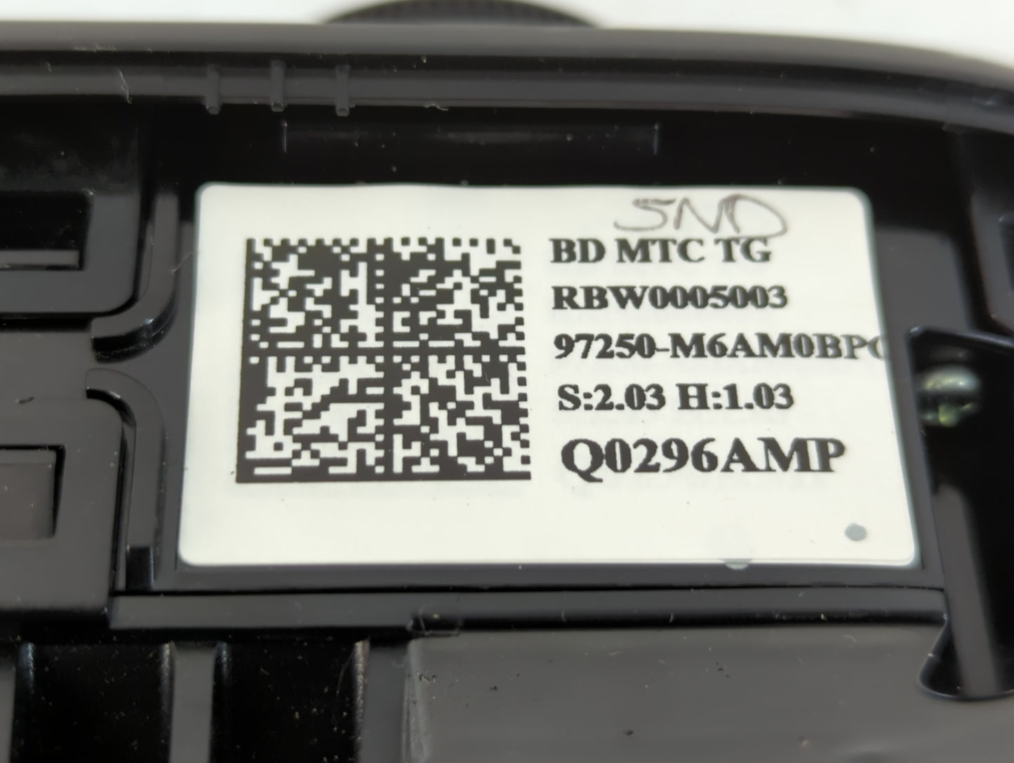 2022 Kia Forte Climate Control Module Temperature AC/Heater Replacement P/N:Q02696AMP 97250-M6AM0BP Fits OEM Used Auto Parts