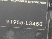 2022 Kia K5 Fusebox Fuse Box Panel Relay Module P/N:91955-L3450 Fits OEM Used Auto Parts - Oemusedautoparts1.com