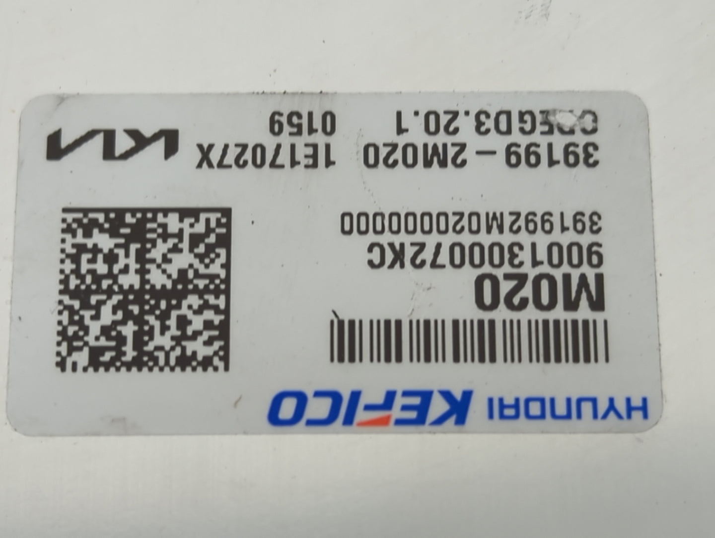 2022 Kia K5 PCM Engine Control Computer ECU ECM PCU OEM P/N:391992M020000000 9001300072KC, 39199-2M020 Fits OEM Used Auto Pa