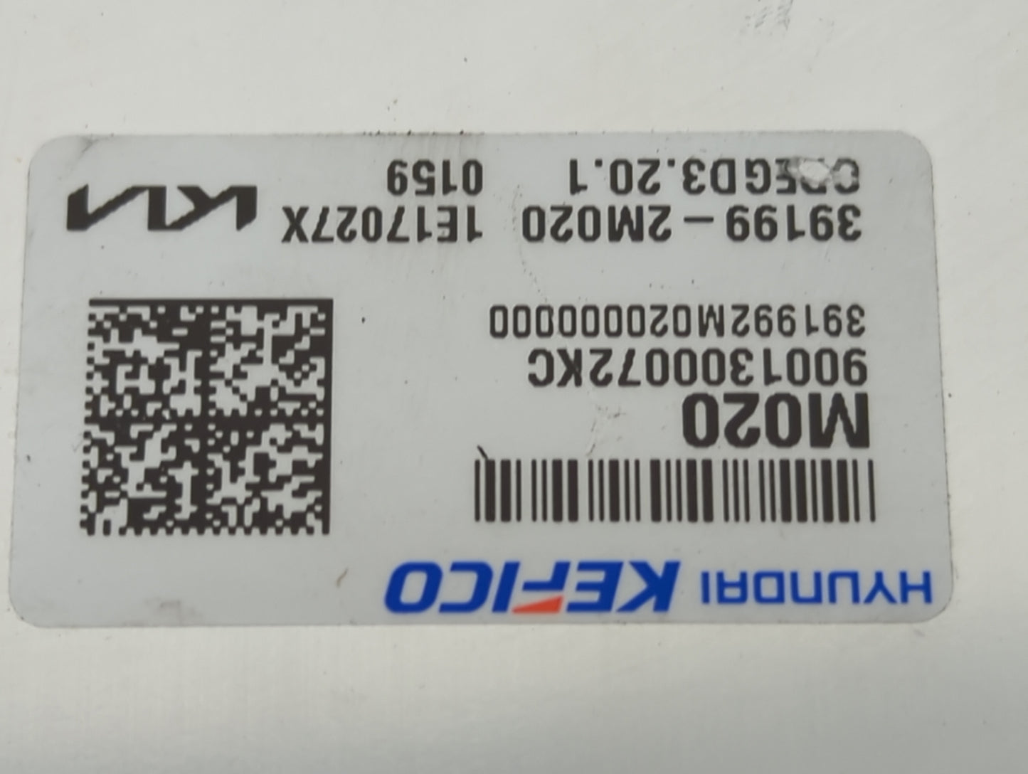 2022 Kia K5 PCM Engine Control Computer ECU ECM PCU OEM P/N:391992M020000000 9001300072KC, 39199-2M020 Fits OEM Used Auto Pa