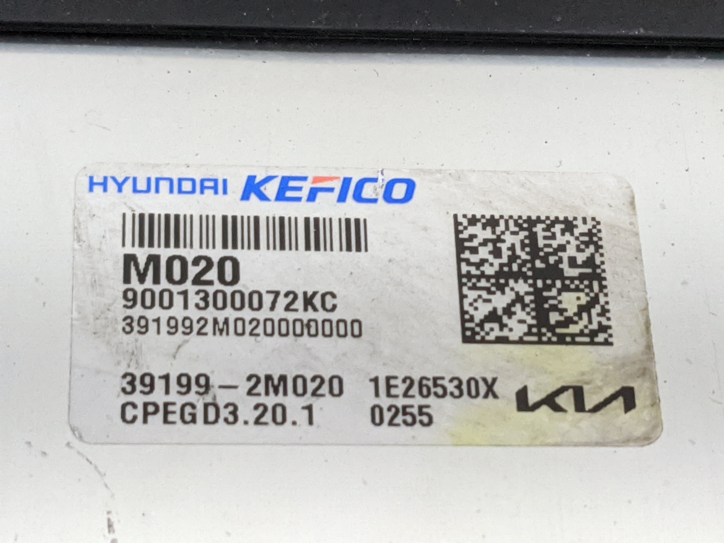 2022 Kia K5 PCM Engine Control Computer ECU ECM PCU OEM P/N:39199-2M020 9001300072KC Fits OEM Used Auto Parts - Oemusedautop