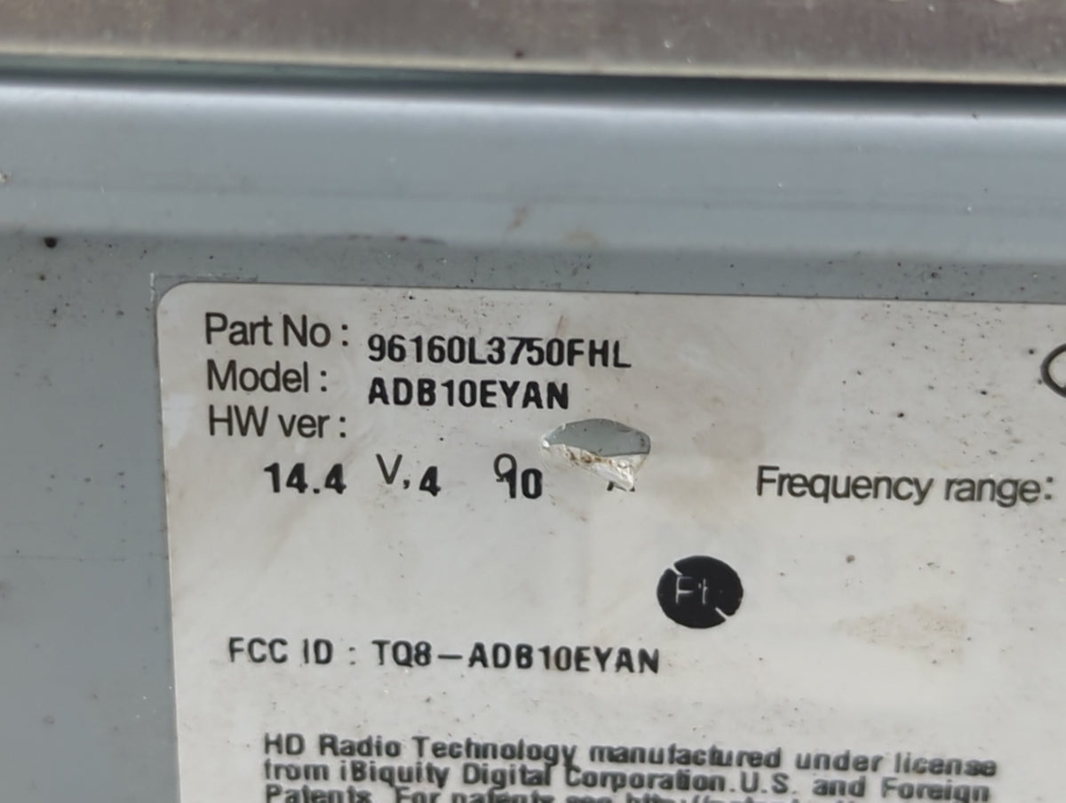 2022 Kia K5 Radio AM FM Cd Player Receiver Replacement P/N:96160L3750FHL ADB10EYAN, TQ8-ADB10EYAN Fits OEM Used Auto Parts -