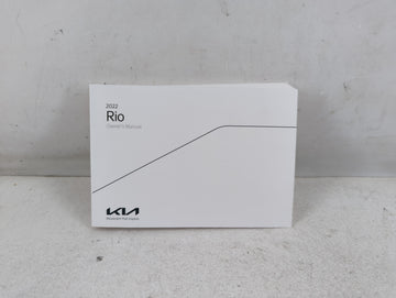 2022 Kia Rio Owners Manual Book Guide P/N:H9S5-EU22B OEM Used Auto Parts - Oemusedautoparts1.com