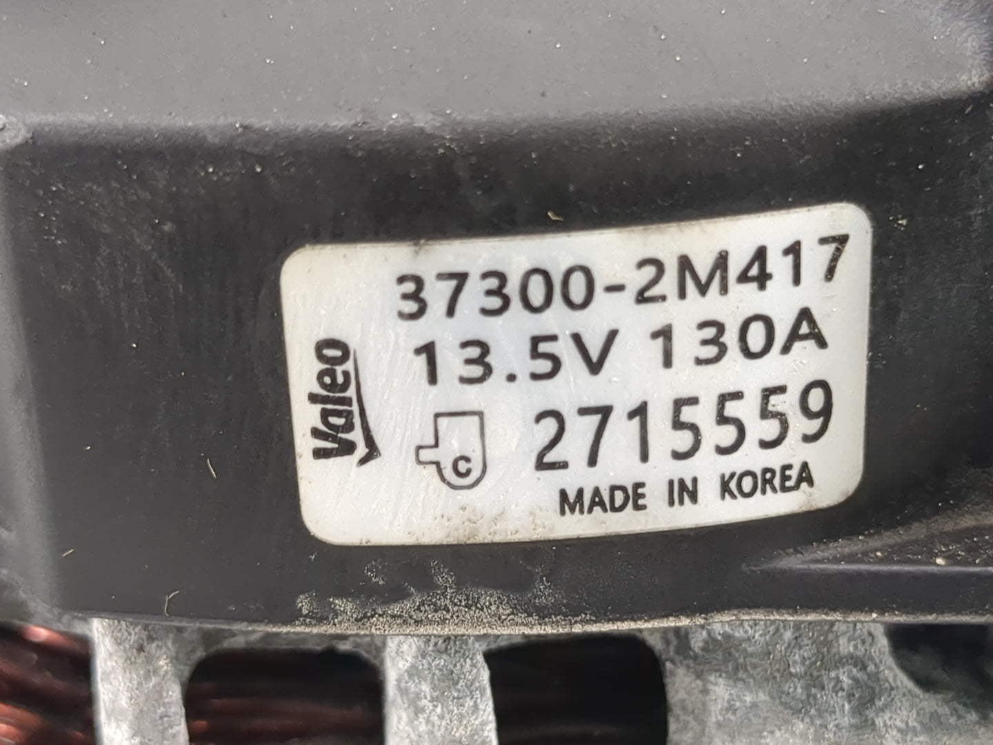 2020 Kia Rio Alternator Replacement Generator Charging Assembly Engine OEM P/N:2715559 37300-2M417 Fits Fits 2021 2022 OEM U