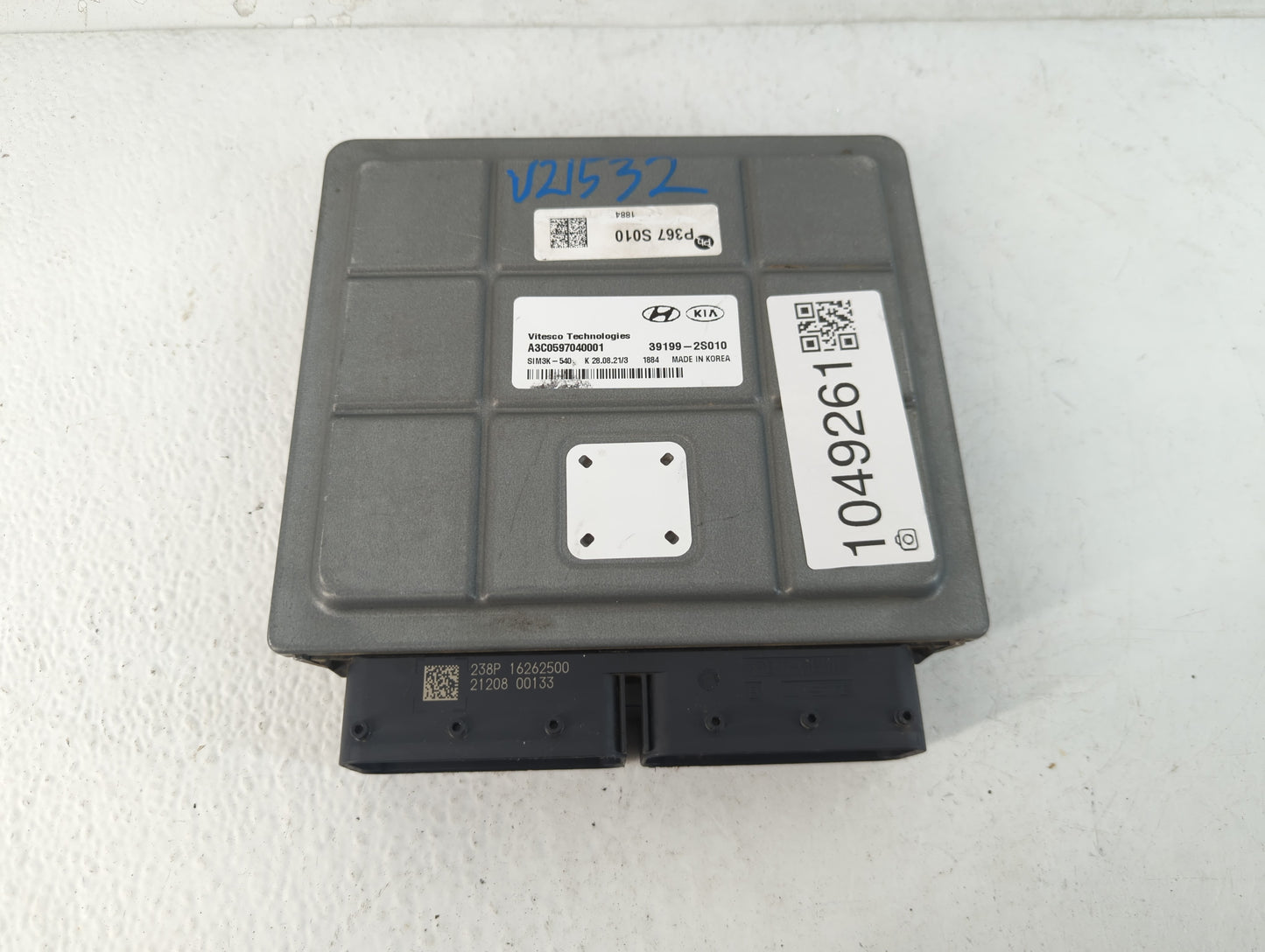 2021 Kia Sorento PCM Engine Control Computer ECU ECM PCU OEM P/N:39199-2S010 Fits OEM Used Auto Parts - Oemusedautoparts1.co
