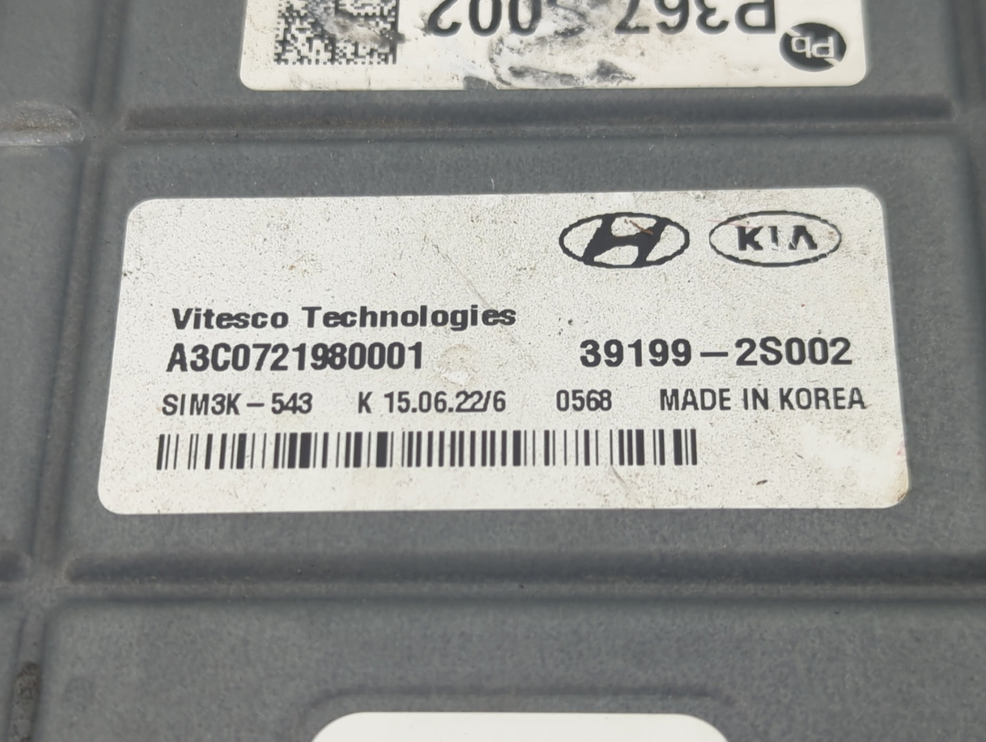2021 Kia Sorento PCM Engine Control Computer ECU ECM PCU OEM P/N:39199-2S002 Fits OEM Used Auto Parts - Oemusedautoparts1.co