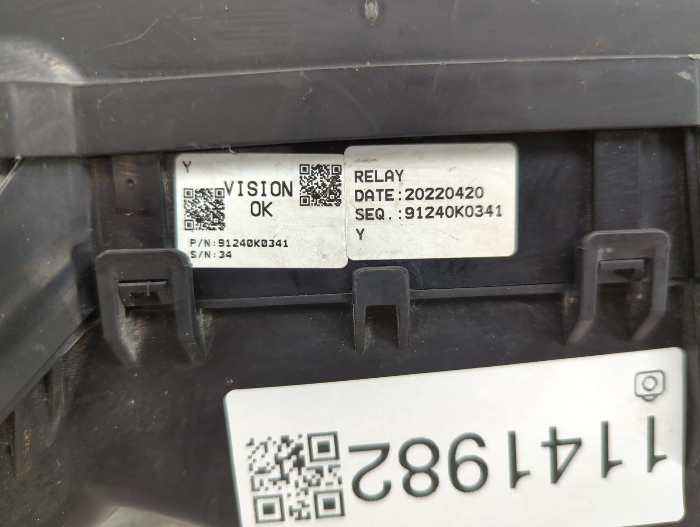 2022 Kia Soul Fusebox Fuse Box Panel Relay Module P/N:91240K0341 Fits OEM Used Auto Parts - Oemusedautoparts1.com
