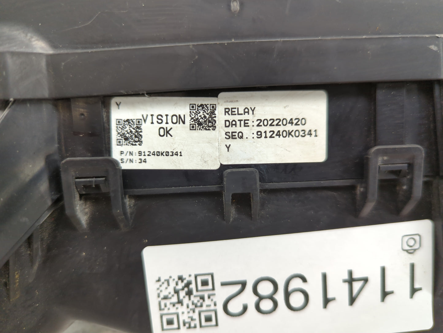 2022 Kia Soul Fusebox Fuse Box Panel Relay Module P/N:91240K0341 Fits OEM Used Auto Parts - Oemusedautoparts1.com