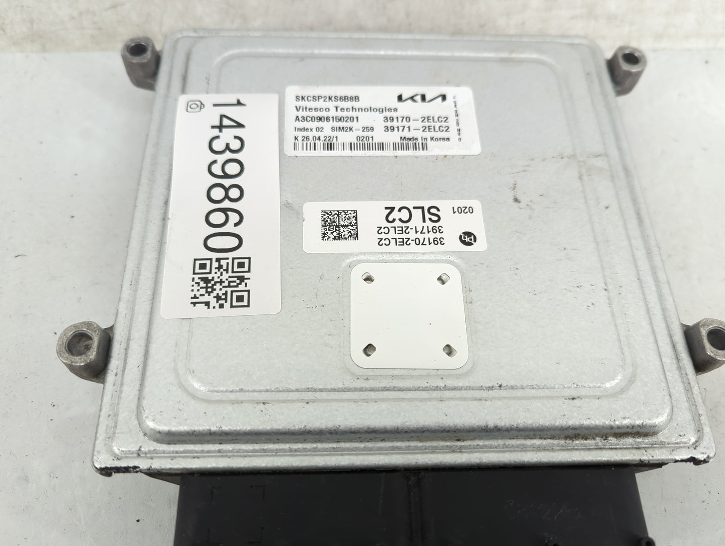 2020-2021 Kia Soul PCM Engine Control Computer ECU ECM PCU OEM P/N:39170-2ELC2 39171-2ELC2, A3C0906150201 Fits Fits 2020 202