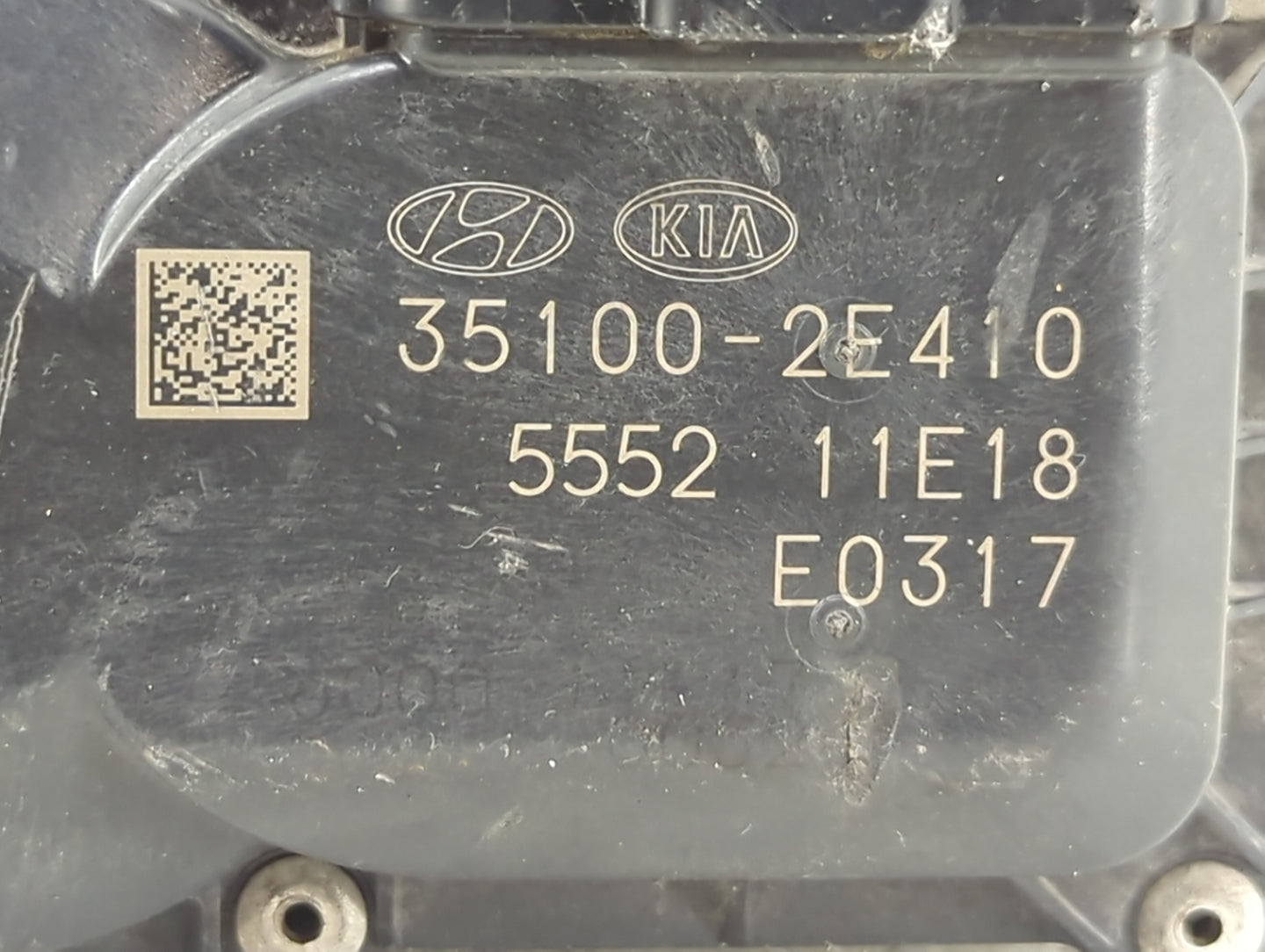 2020-2021 Kia Soul Throttle Body P/N:35100-2E410 Fits Fits 2020 2021 2022 OEM Used Auto Parts - Oemusedautoparts1.com