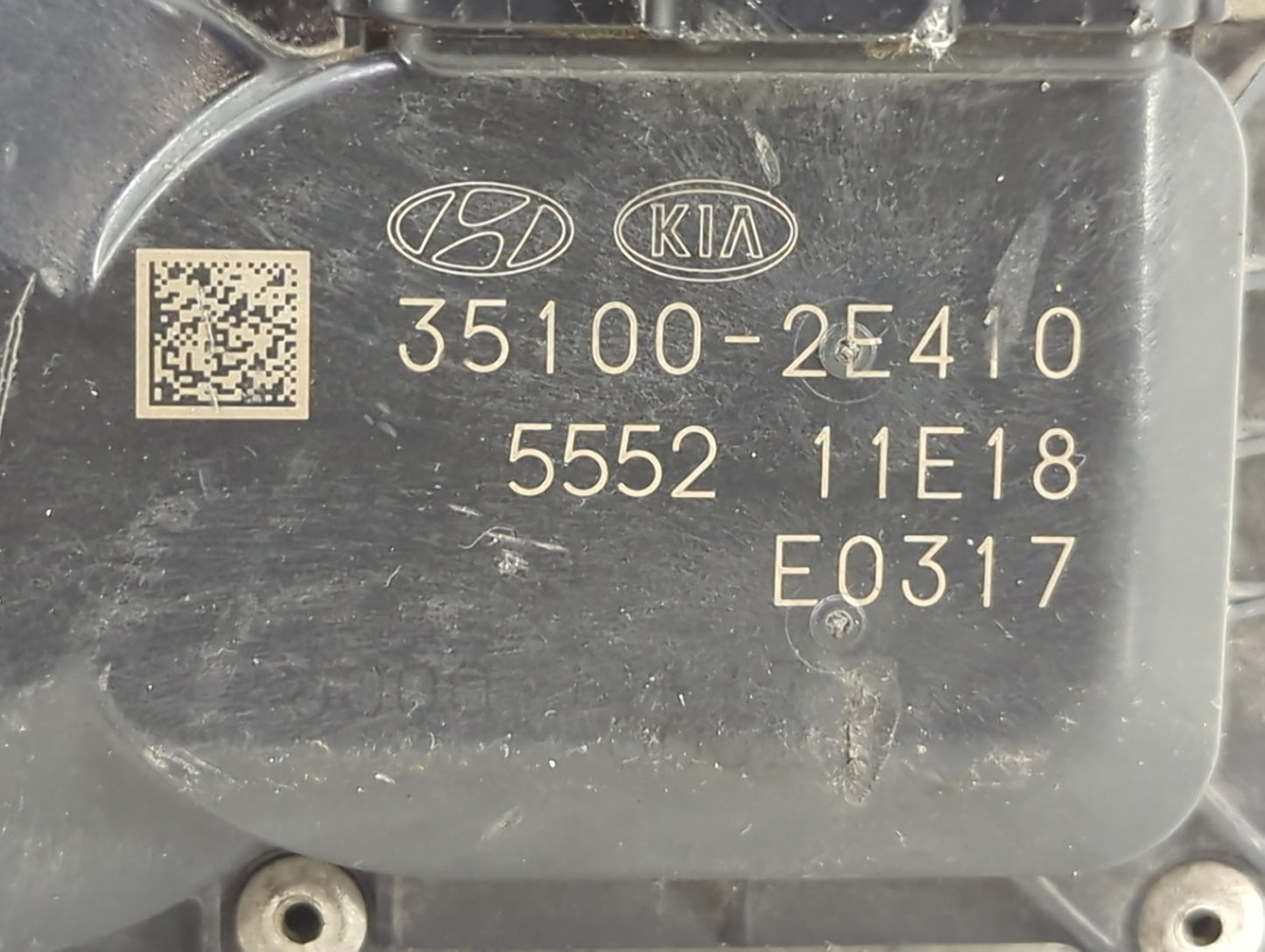 2020-2021 Kia Soul Throttle Body P/N:35100-2E410 Fits Fits 2020 2021 2022 OEM Used Auto Parts - Oemusedautoparts1.com