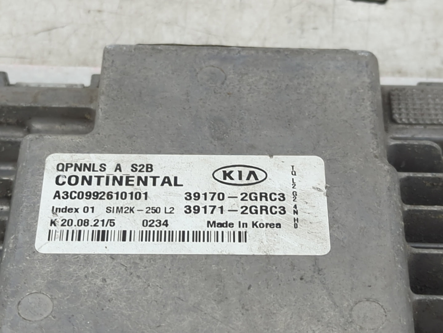 2022 Kia Sportage PCM Engine Control Computer ECU ECM PCU OEM P/N:39170-2GRC3 39171-2GRC3, A3C0992610101 Fits OEM Used Auto 