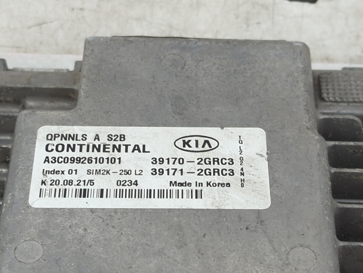 2022 Kia Sportage PCM Engine Control Computer ECU ECM PCU OEM P/N:39170-2GRC3 39171-2GRC3, A3C0992610101 Fits OEM Used Auto 