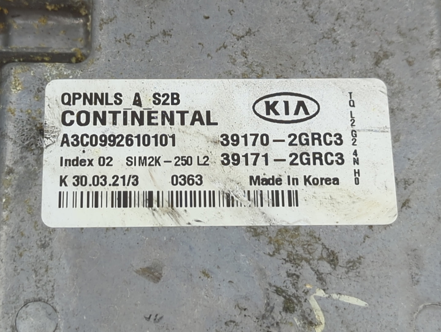 2020-2021 Kia Sportage PCM Engine Control Computer ECU ECM PCU OEM P/N:39170-2GRC3 39171-2GRC3, A3C0992610101 Fits Fits 2020