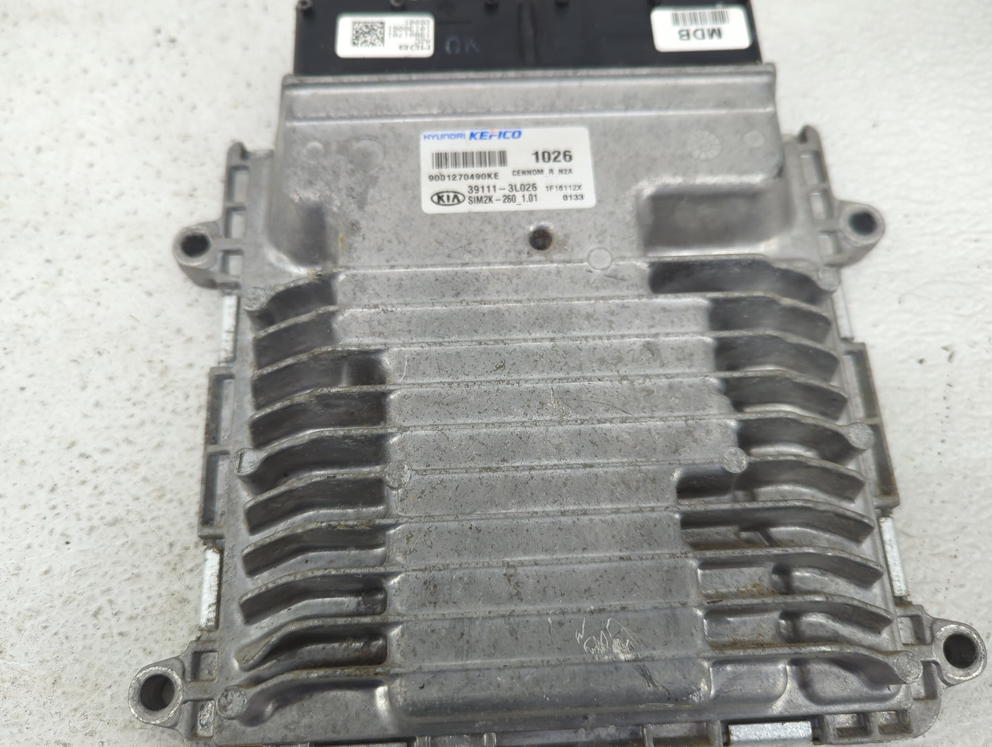 2022 Kia Stinger PCM Engine Control Computer ECU ECM PCU OEM P/N:39111-3L026 9001270490KE, SIM2K-260_1.01 Fits OEM Used Auto