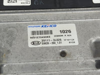 2022 Kia Stinger PCM Engine Control Computer ECU ECM PCU OEM P/N:39111-3L026 9001270490KE, SIM2K-260_1.01 Fits OEM Used Auto