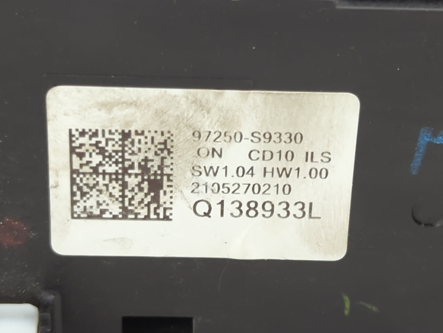 2020-2022 Kia Telluride Climate Control Module Temperature AC/Heater Replacement P/N:97250-S9330 Q138933L Fits Fits 2020 202