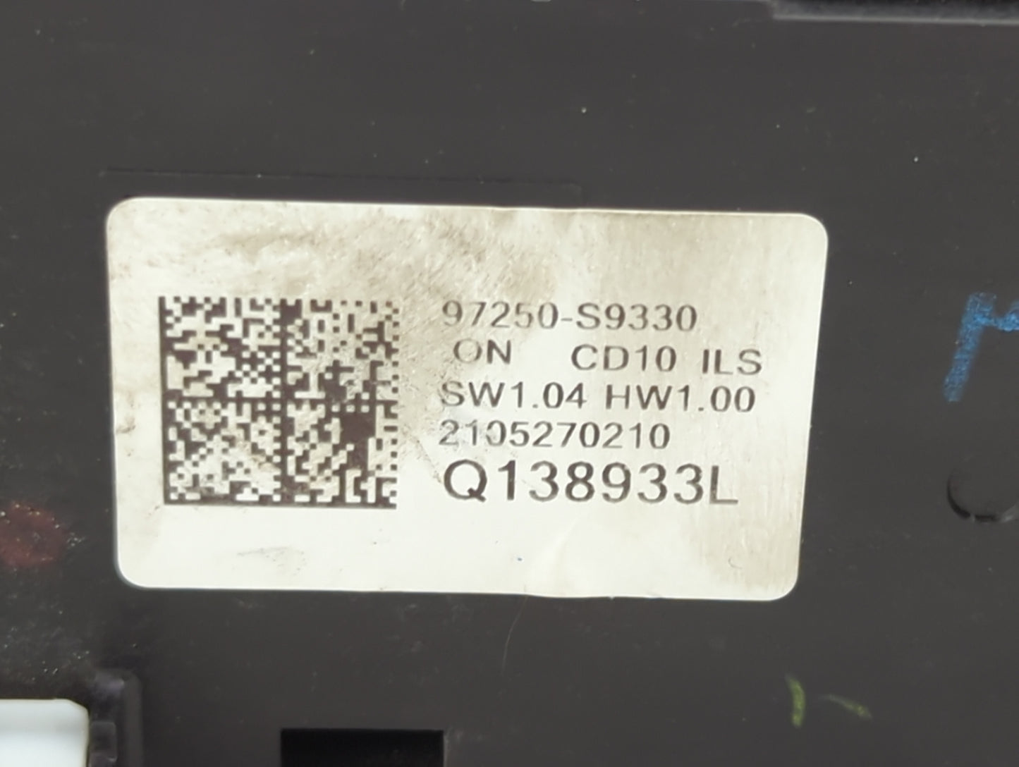 2020-2022 Kia Telluride Climate Control Module Temperature AC/Heater Replacement P/N:97250-S9330 Q138933L Fits Fits 2020 202