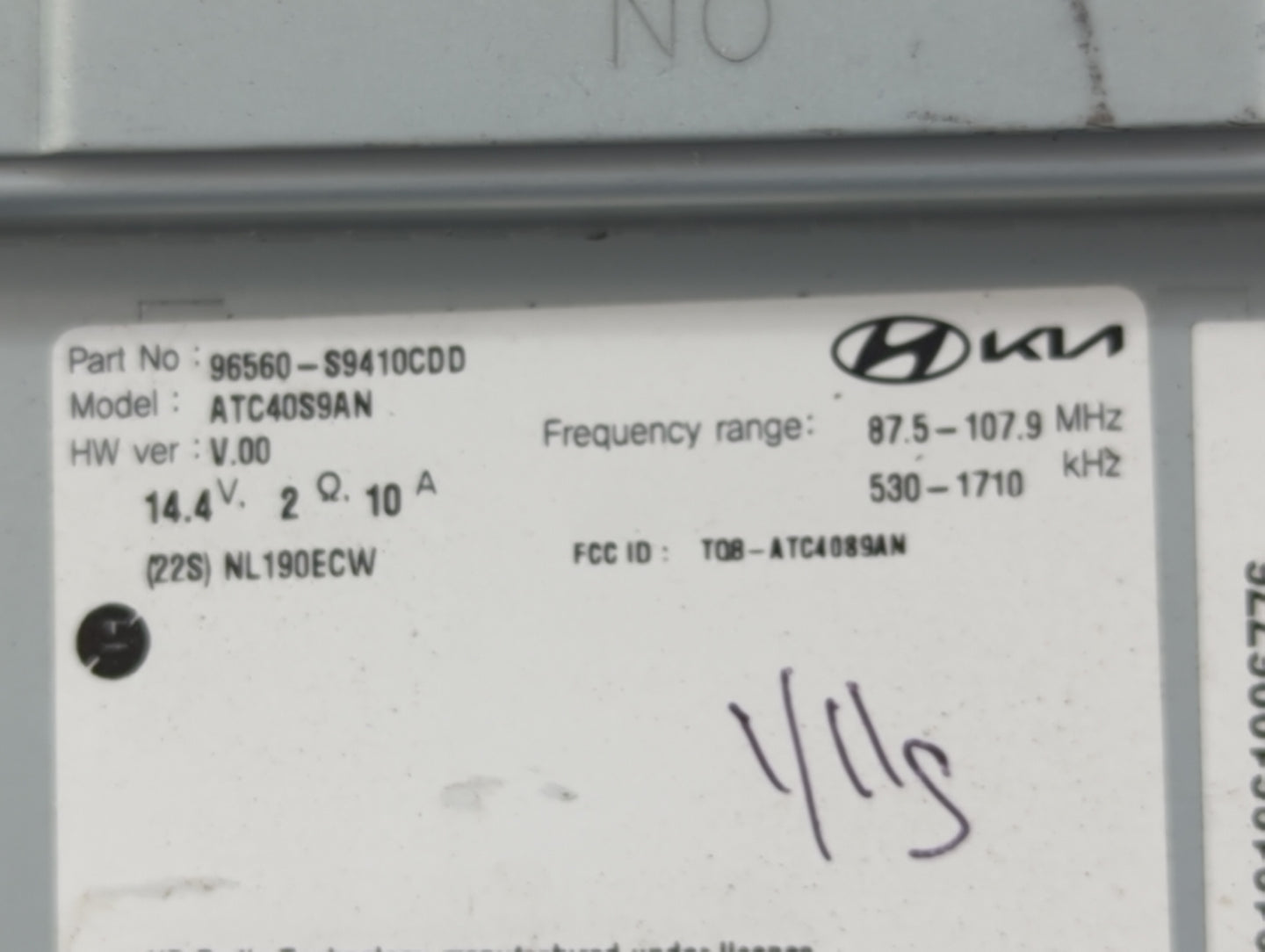 2022 Kia Telluride Information Display Screen - Oemusedautoparts1.com