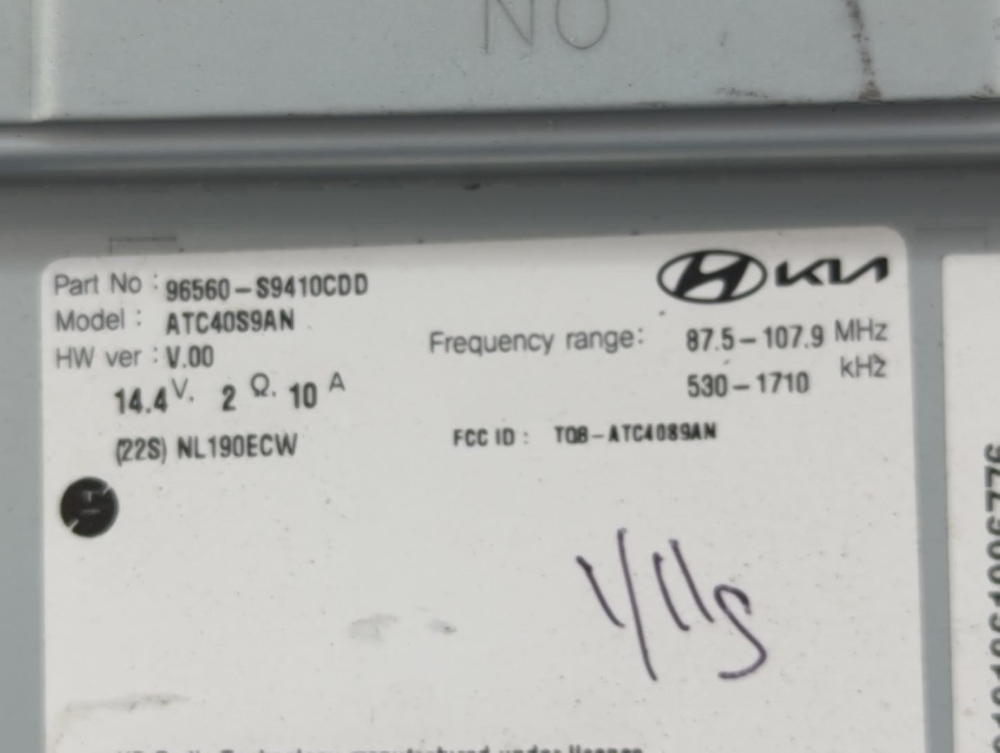 2022 Kia Telluride Information Display Screen - Oemusedautoparts1.com