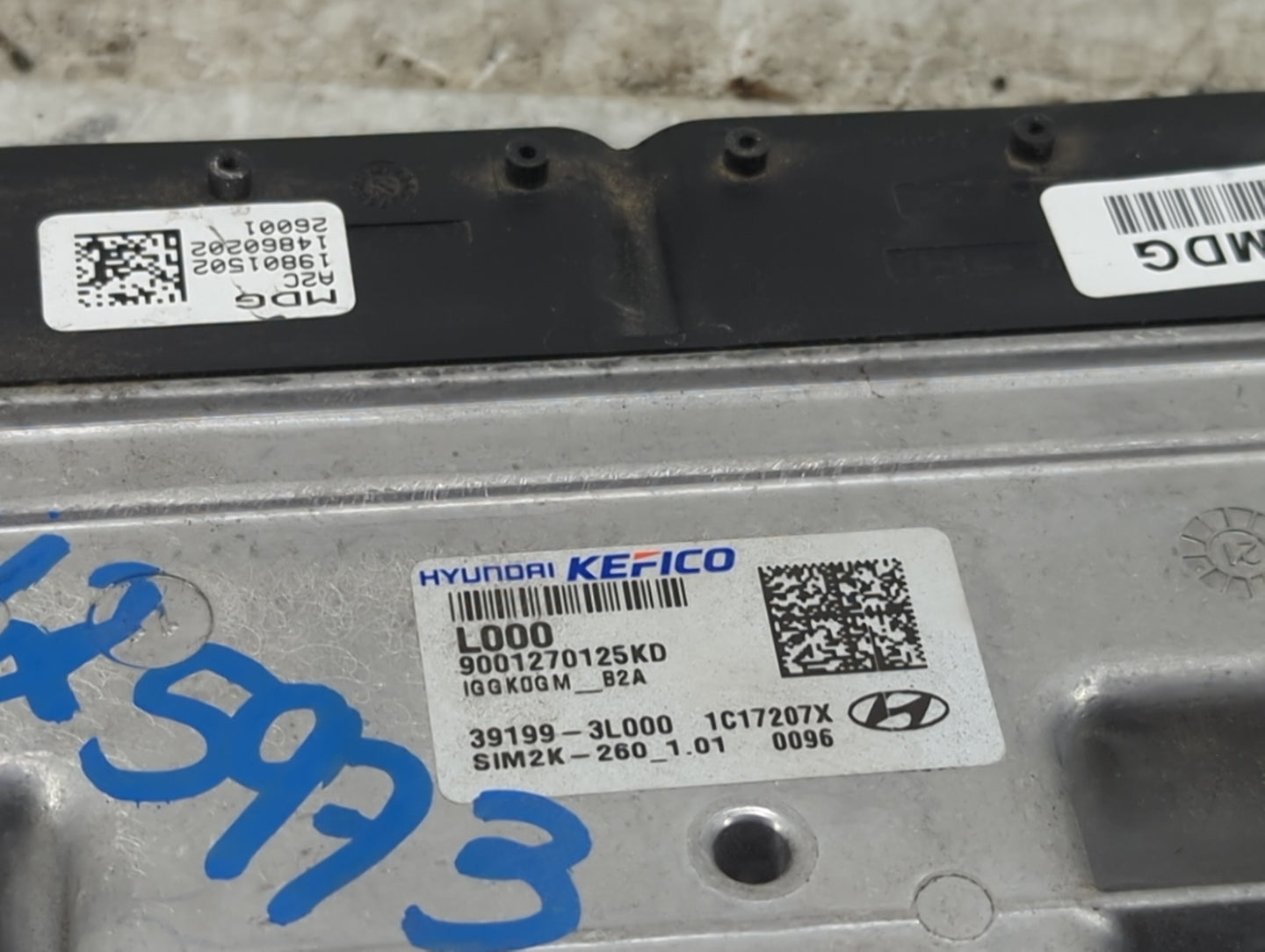 2022 Kia Telluride PCM Engine Control Computer ECU ECM PCU OEM P/N:39199-3L000 9001270125KD, SIM2K-260_1.01 Fits OEM Used Au
