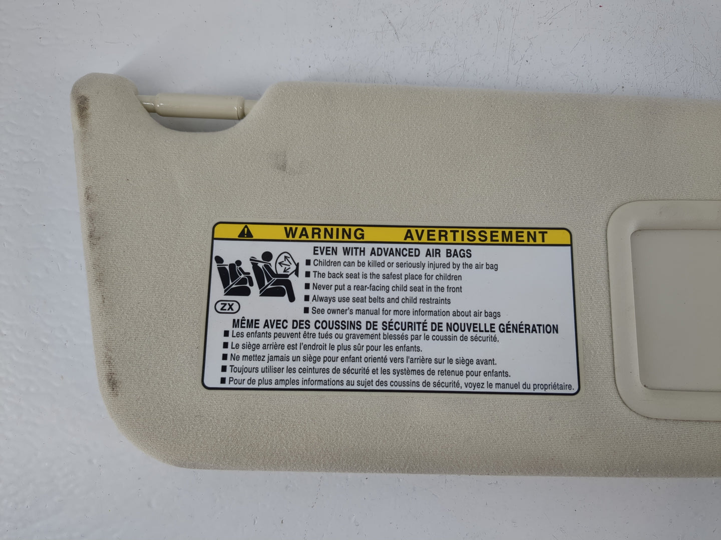 2016-2022 Lexus Rx350 Sun Visor Shade Replacement Passenger Right Mirror Fits Fits 2016 2017 2018 2019 2020 2021 2022 OEM Us