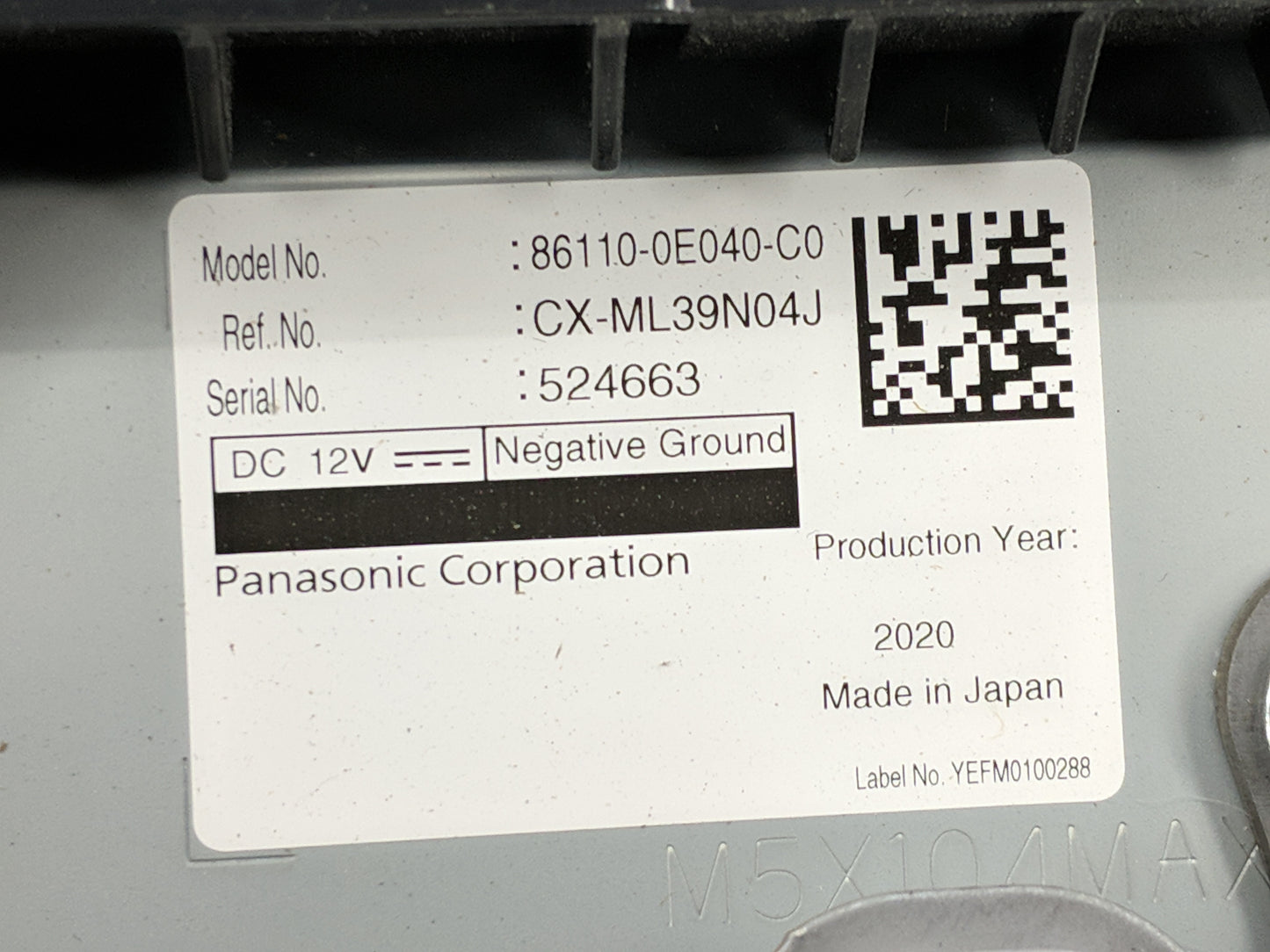 2020-2022 Lexus Rx350 Information Display Screen - Oemusedautoparts1.com