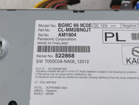 2021-2022 Mazda 3 Radio AM FM Cd Player Receiver Replacement P/N:BGMC 66 9C0E Fits Fits 2021 2022 OEM Used Auto Parts - Oemu