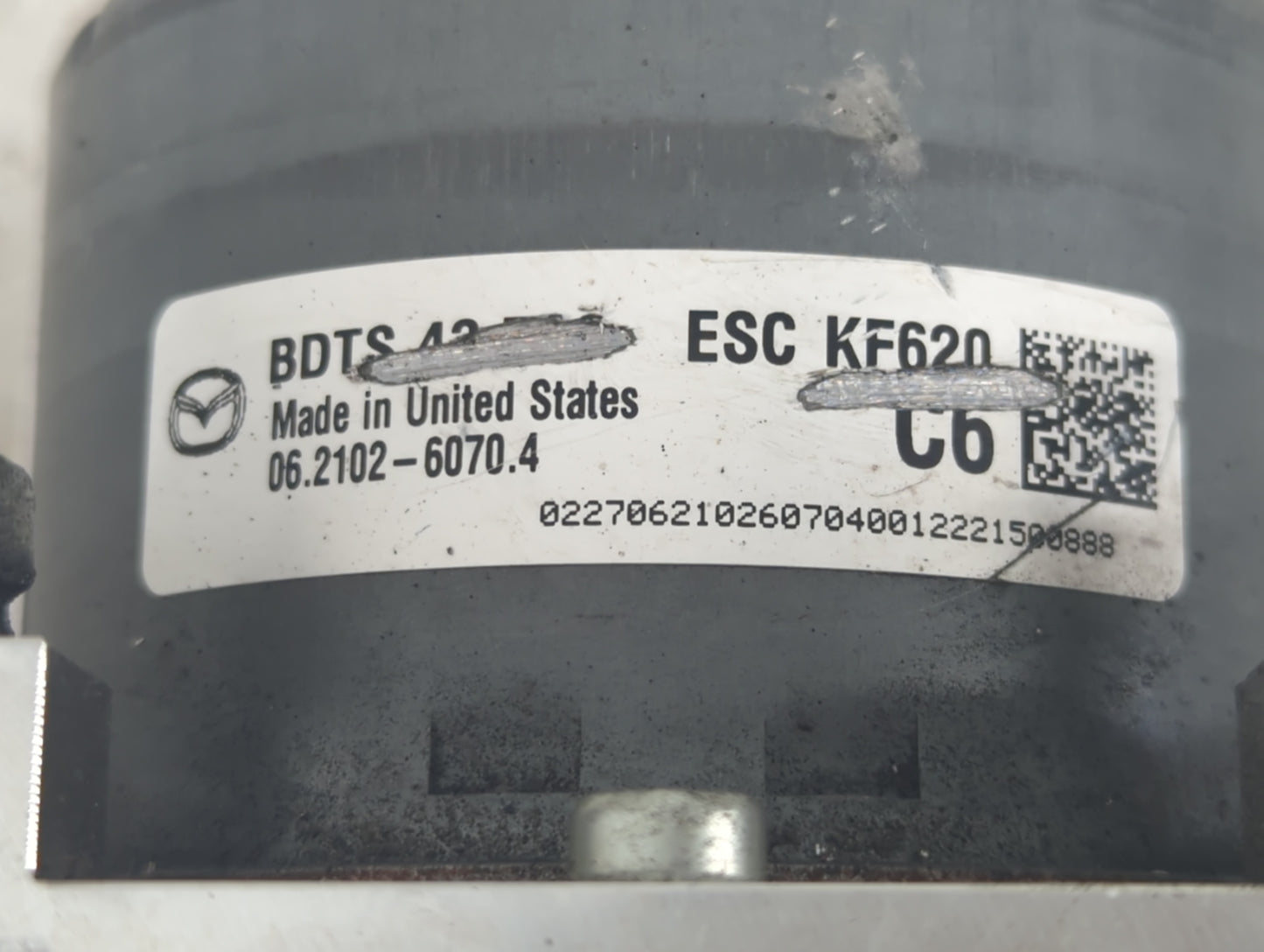 2019-2022 Mazda 3 ABS Pump Control Module Replacement P/N:06.2102 - 6070.4 ESC KF620 C6 Fits Fits 2019 2020 2021 2022 OEM Us