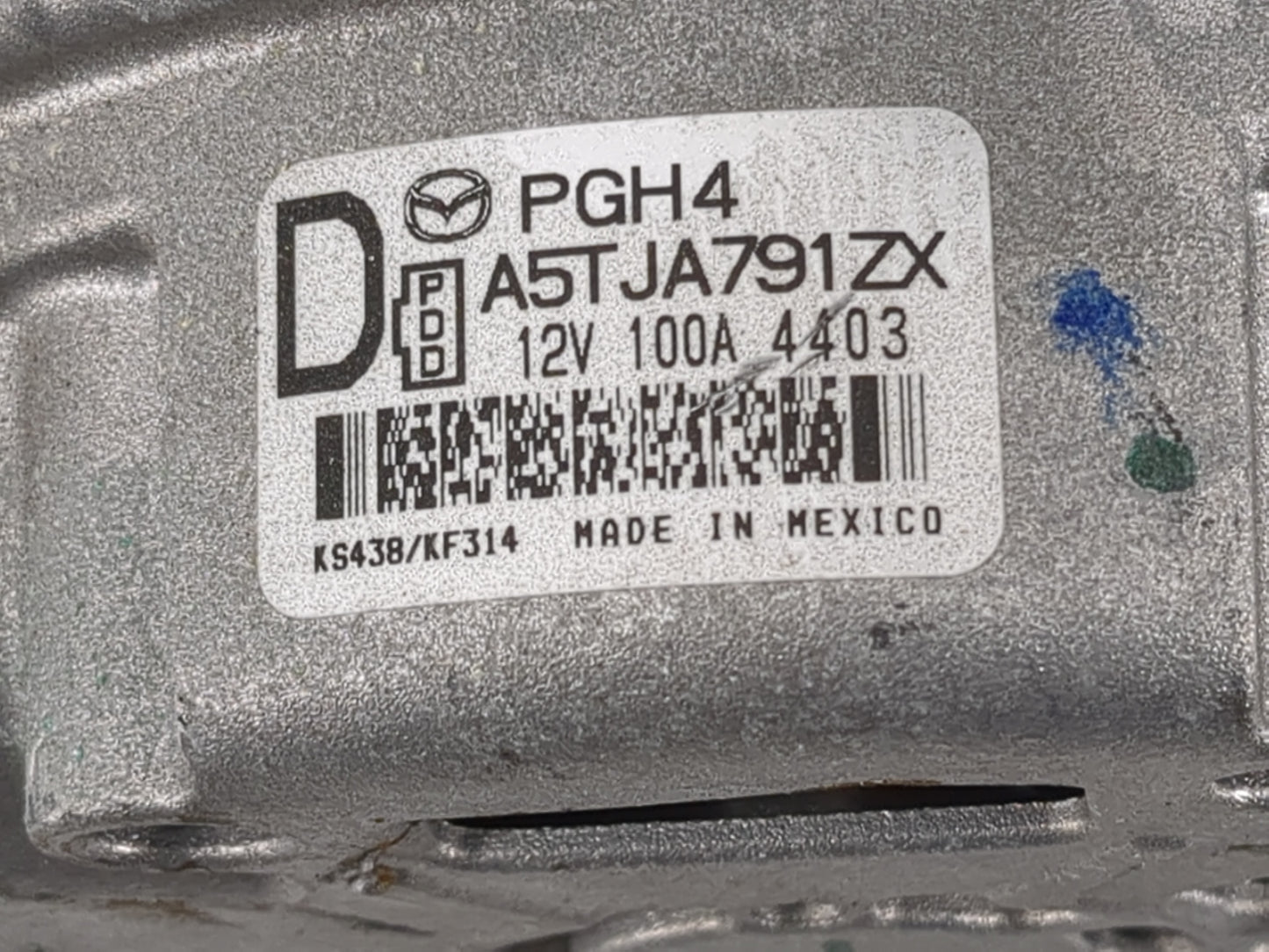 2022 Mazda 3 Alternator Replacement Generator Charging Assembly Engine OEM P/N:A5TJA791ZX Fits OEM Used Auto Parts - Oemused