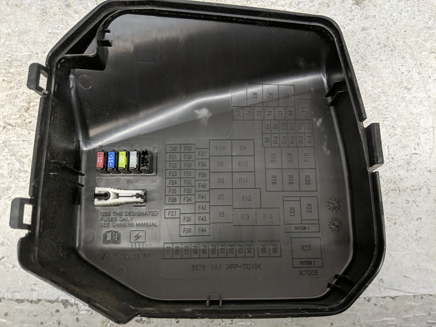 2022 Mazda 3 Fusebox Fuse Box Panel Relay Module Fits Fits 2020 2021 OEM Used Auto Parts - Oemusedautoparts1.com