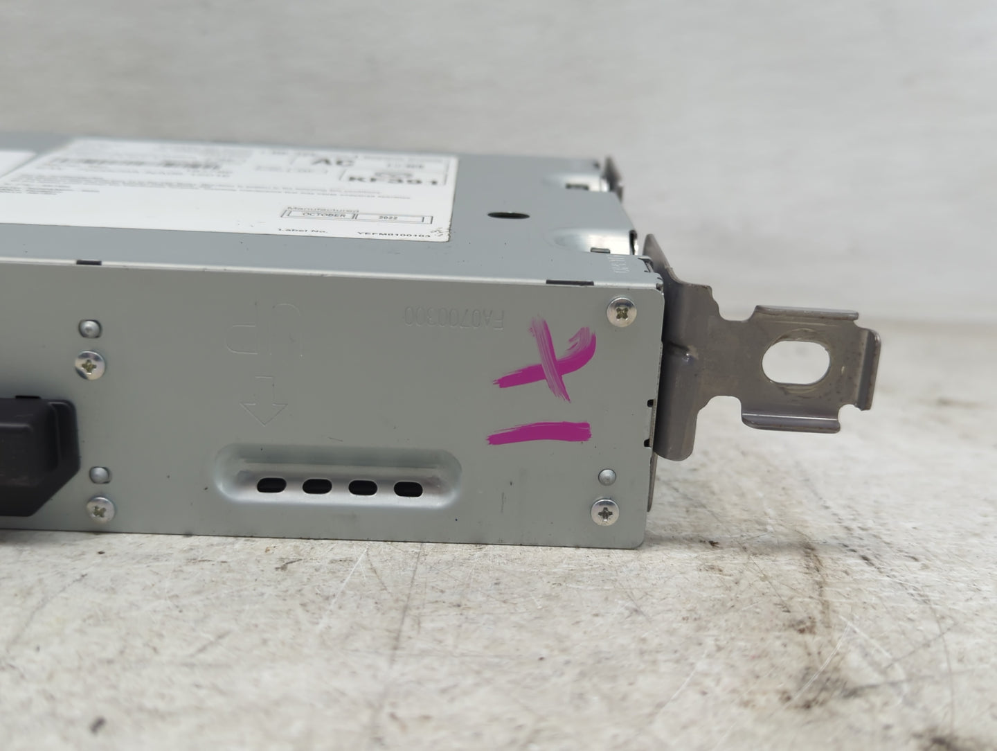 2021-2022 Mazda 3 Radio AM FM Cd Player Receiver Replacement P/N:BGMR 66 9C0F Fits Fits 2021 2022 OEM Used Auto Parts - Oemu