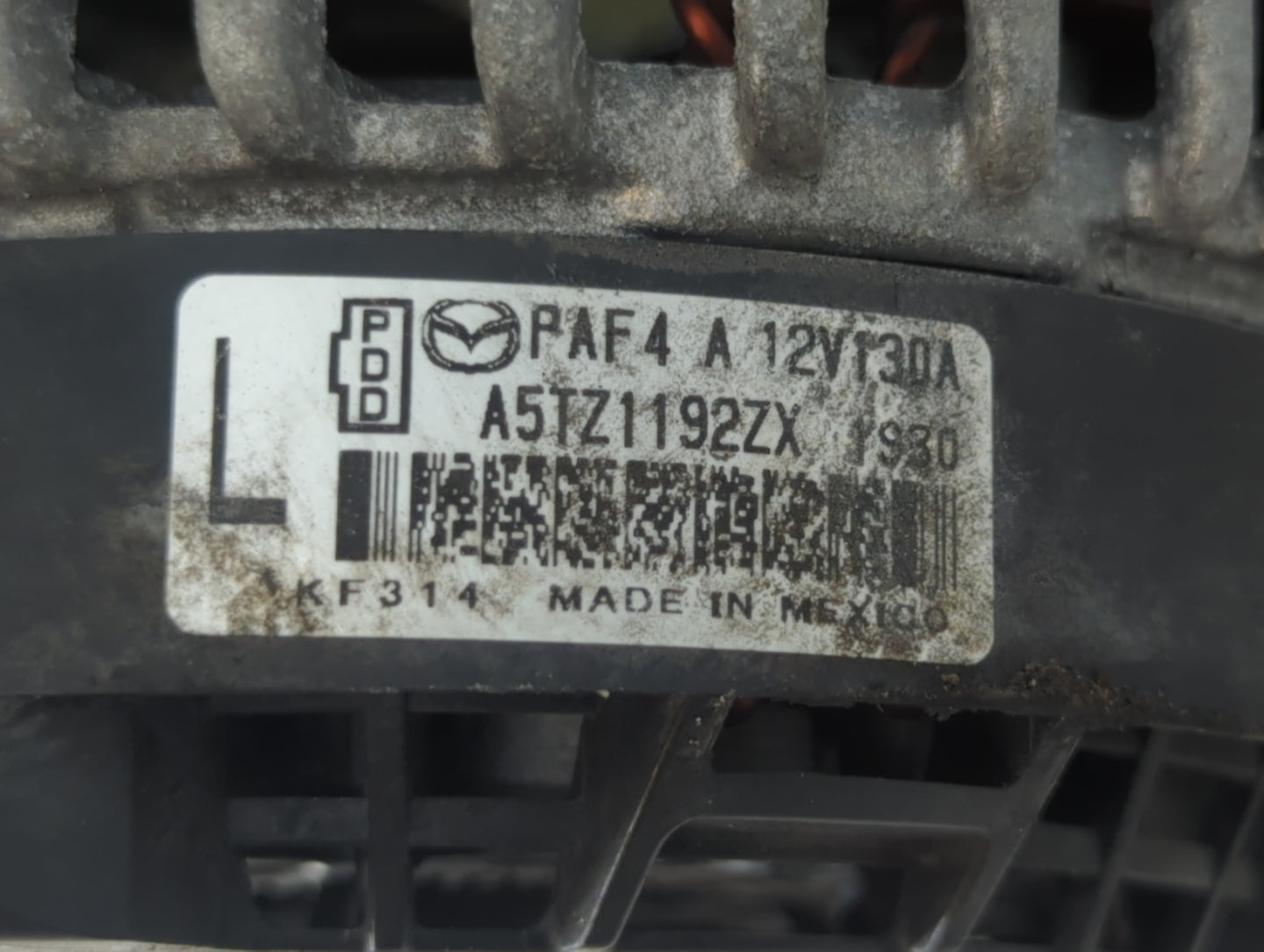 2022 Mazda Cx-30 Alternator Replacement Generator Charging Assembly Engine OEM P/N:A5TZ1192ZX Fits OEM Used Auto Parts - Oem