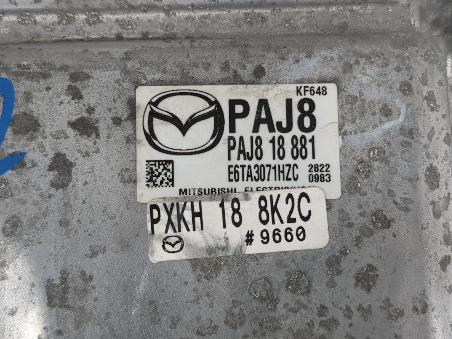 2020-2022 Mazda Cx-30 PCM Engine Control Computer ECU ECM PCU OEM P/N:PA58 18 881 Fits Fits 2019 2020 2021 2022 OEM Used Aut