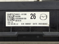 2022 Mazda Cx-30 Climate Control Module Temperature AC/Heater Replacement P/N:BGEC-61190 Fits OEM Used Auto Parts - Oemuseda
