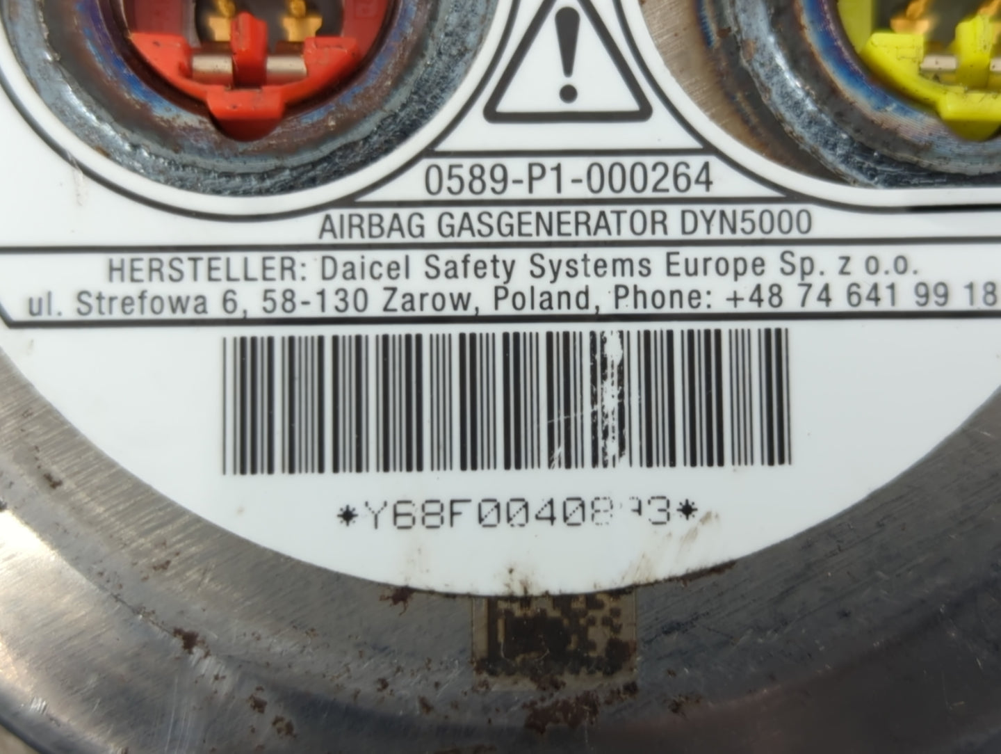2020-2022 Mazda Cx-30 Air Bag Driver Left Steering Wheel Mounted - Oemusedautoparts1.com