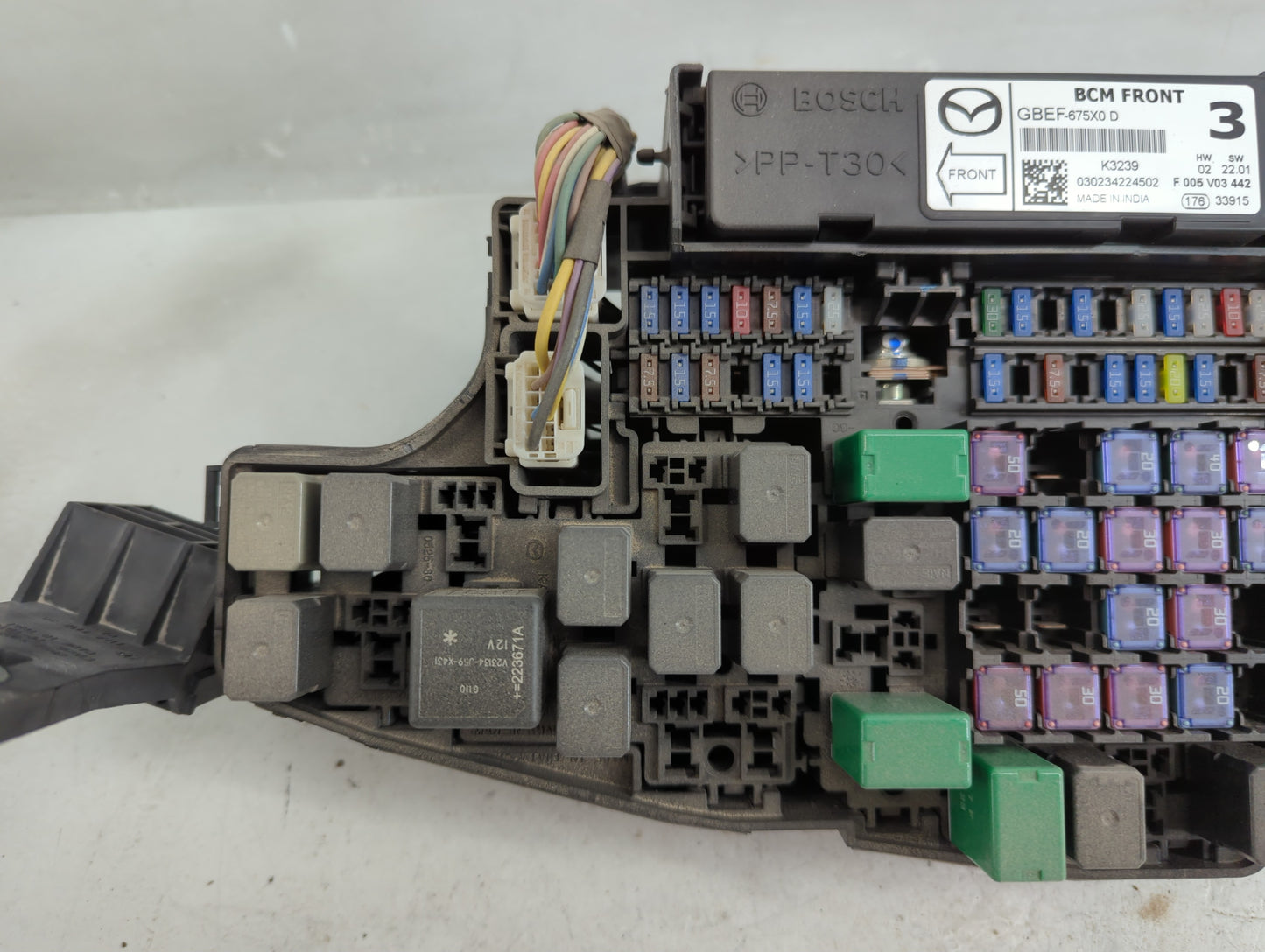 2013-2022 Mazda Cx-5 Fusebox Fuse Box Panel Relay Module P/N:KGC2-6676Y Fits OEM Used Auto Parts - Oemusedautoparts1.com