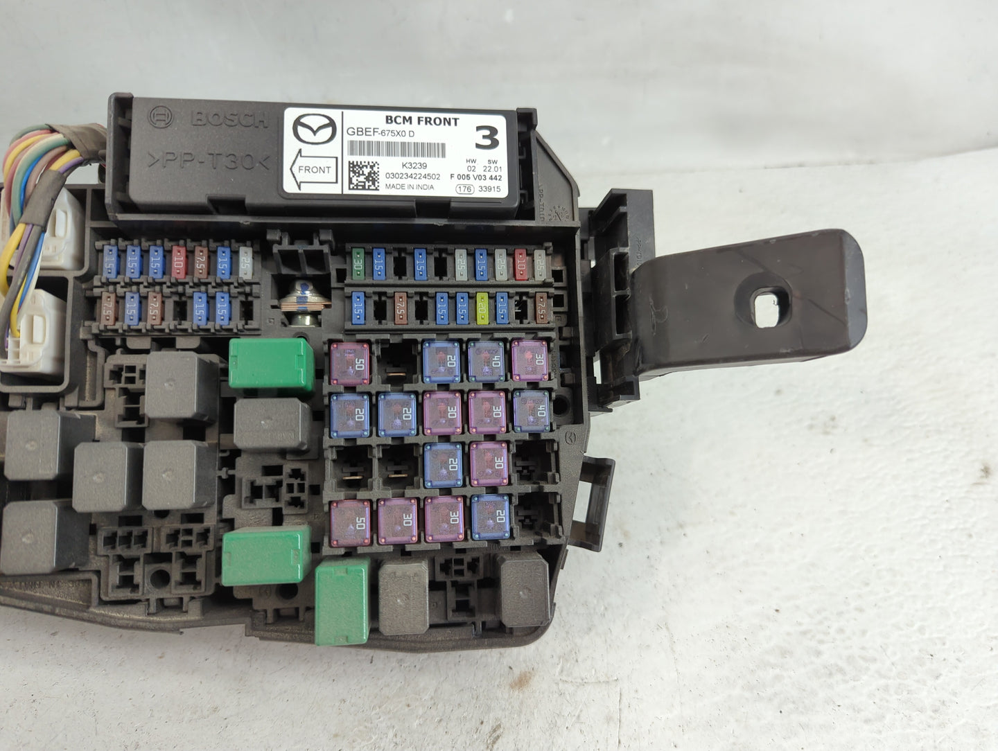 2013-2022 Mazda Cx-5 Fusebox Fuse Box Panel Relay Module P/N:KGC2-6676Y Fits OEM Used Auto Parts - Oemusedautoparts1.com