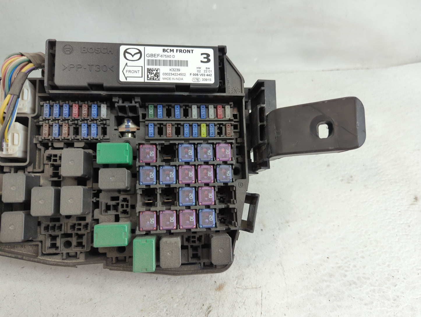 2013-2022 Mazda Cx-5 Fusebox Fuse Box Panel Relay Module P/N:KGC2-6676Y Fits OEM Used Auto Parts - Oemusedautoparts1.com