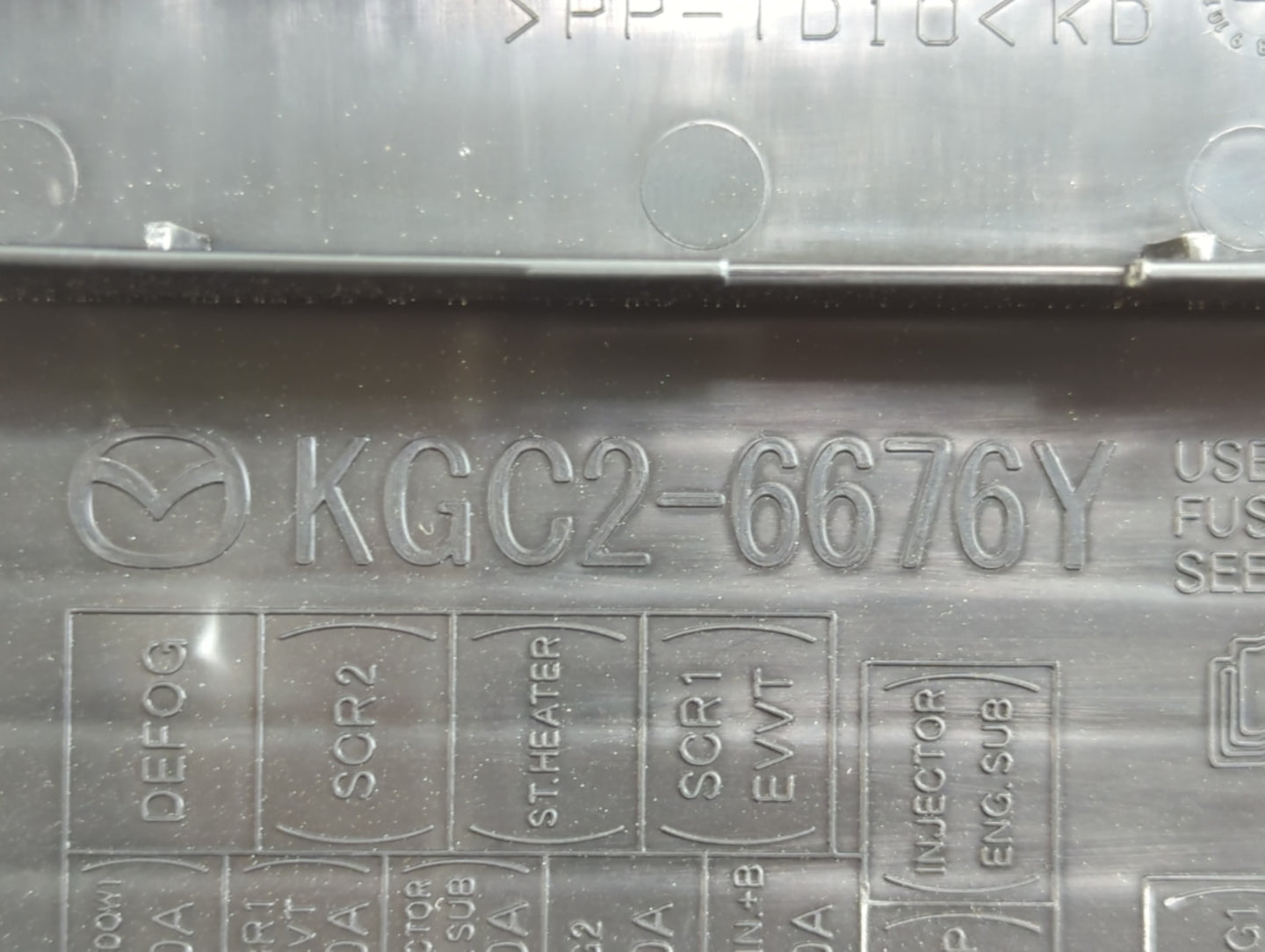 2013-2022 Mazda Cx-5 Fusebox Fuse Box Panel Relay Module P/N:KGC2-6676Y Fits OEM Used Auto Parts - Oemusedautoparts1.com