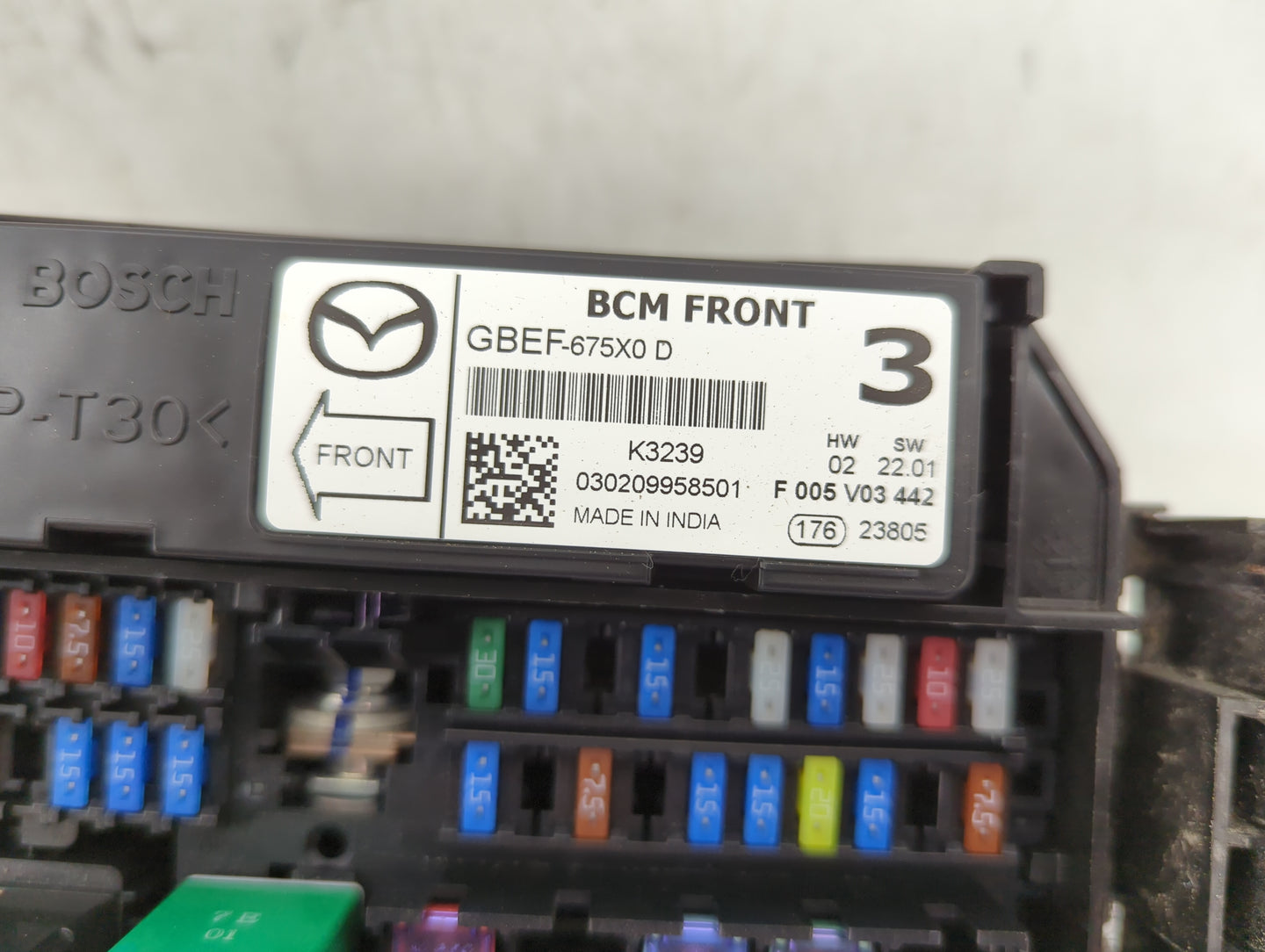 2013-2022 Mazda Cx-5 Fusebox Fuse Box Panel Relay Module P/N:GBEF-675X0 Fits OEM Used Auto Parts - Oemusedautoparts1.com