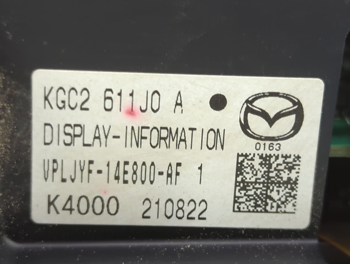 2021-2022 Mazda Cx-5 Information Radio Display Screen 1444794 - Oemusedautoparts1.com