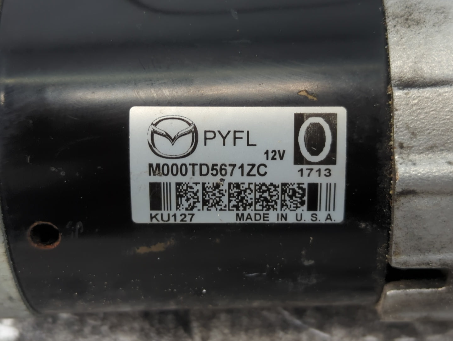 2016-2022 Mazda Cx-9 Car Starter Motor Solenoid OEM P/N:M000TD5671ZC Fits Fits 2016 2017 2018 2019 2020 2021 2022 OEM Used A