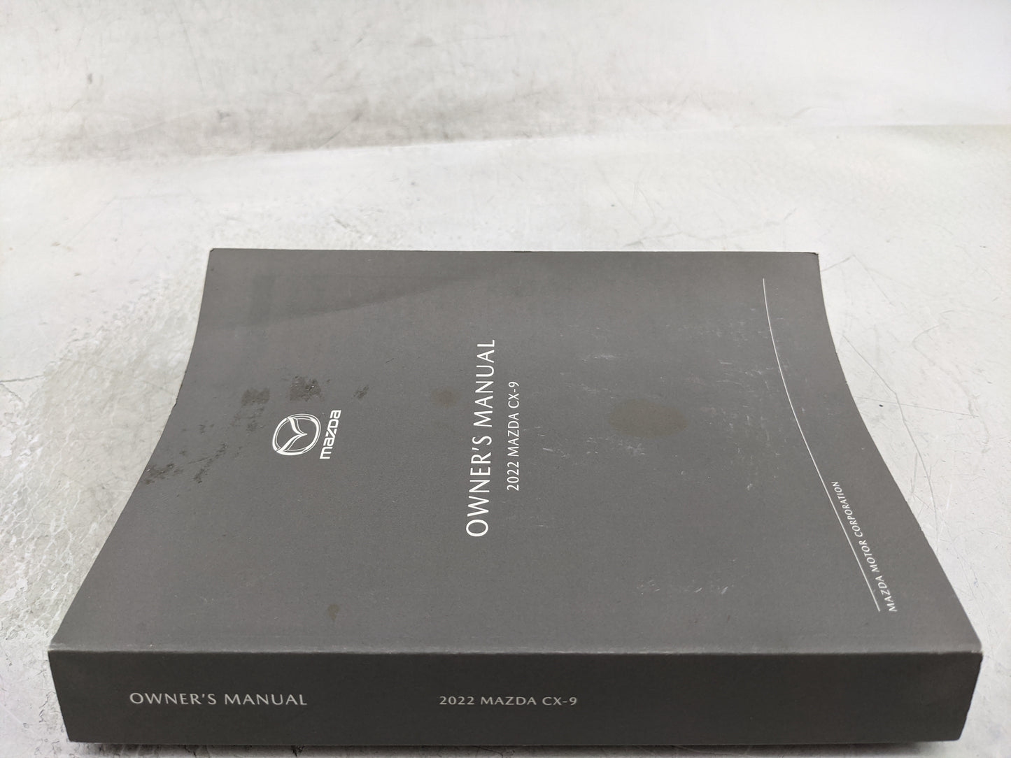 2022 Mazda Cx-9 Owners Manual Book Guide P/N:9999-95-011C OEM Used Auto Parts - Oemusedautoparts1.com