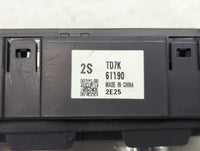 2022 Mazda Cx-9 Climate Control Module Temperature AC/Heater Replacement P/N:TD7K-61190 Fits OEM Used Auto Parts - Oemusedau