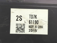 2022 Mazda Cx-9 Climate Control Module Temperature AC/Heater Replacement Fits OEM Used Auto Parts - Oemusedautoparts1.com